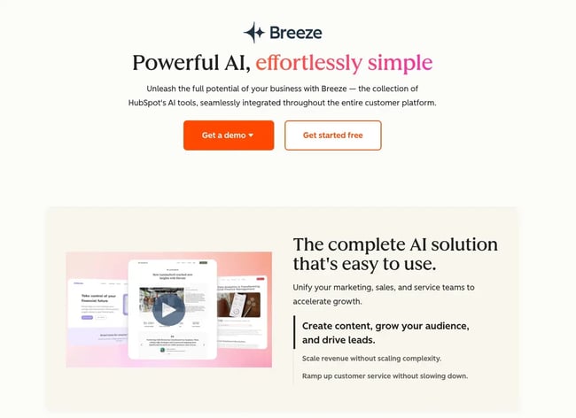 ai chatbot, hubspot’s breeze